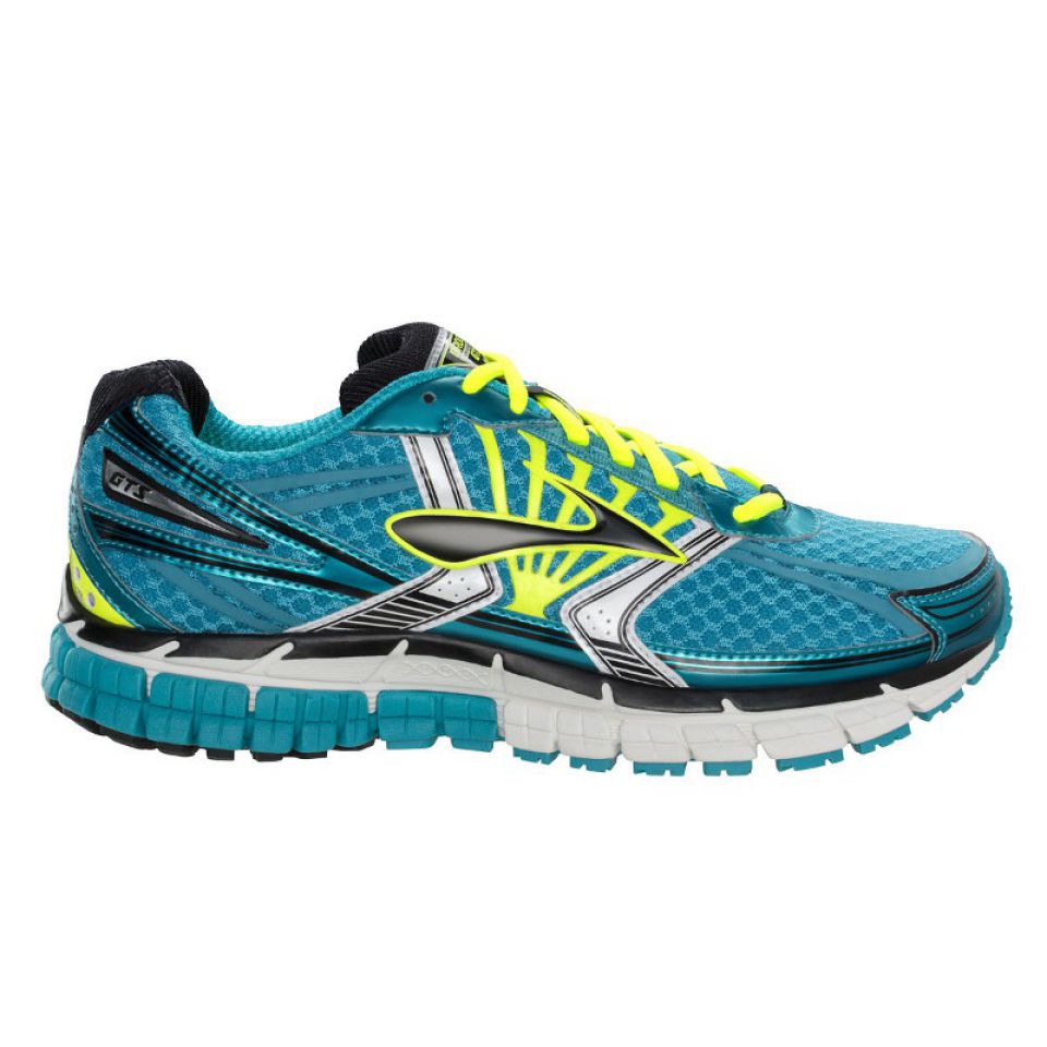 Brooks Adrenaline GTS 14 blauw/geel dames (foto 1)