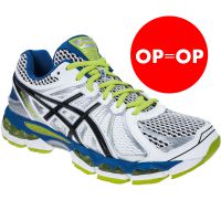 Asics Gel Nimbus 15 wit/blauw/groen heren (foto 1)