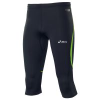 Asics driekwart broek Adrenaline zwart/neon groen heren