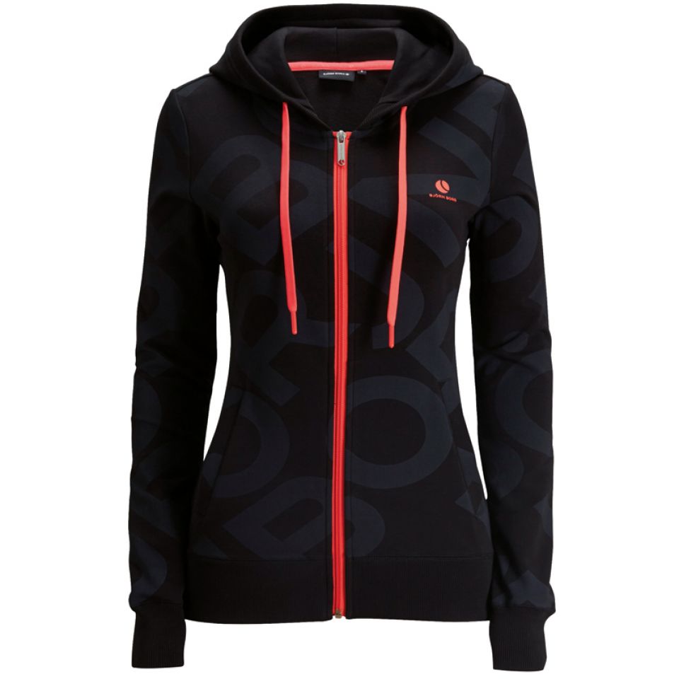 Björn Borg shirt lange mouw Maddox full zip hoody zwart dames (foto 1)