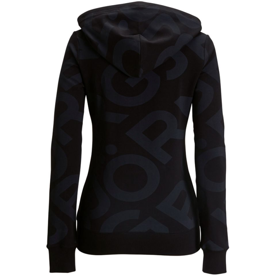 sweat met volledige rits, capuchon en logo print (foto 2)