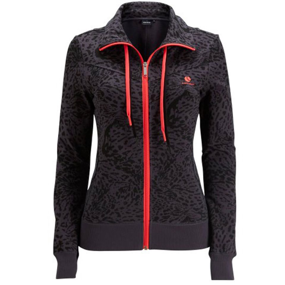 Björn Borg sweatvest Wayra luipaard zwart/roze dames (foto 1)