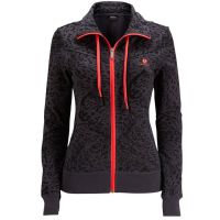 Björn Borg sweatvest Wayra luipaard zwart/roze dames
