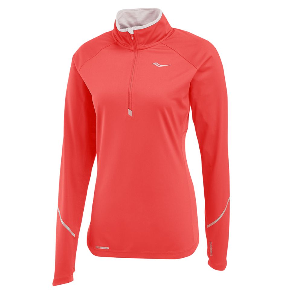 Saucony shirt lange mouw winddicht Nomad Vizipro Electric dames (foto 1)