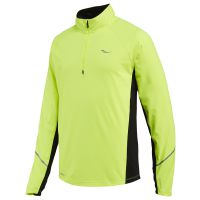 Saucony shirt lange mouw winddicht Nomad Vizipro citron heren