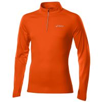 Asics shirt lange mouw 1/2 zip winter oranje heren