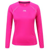 Li-ning shirt lange mouw roze paars dames