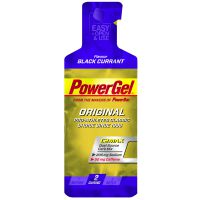 Powerbar Fuel Powergel black current/cafeine 4 + 1 gratis!