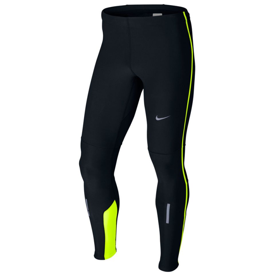 Nike lange tight Tech Running zwart/volt heren (foto 1)