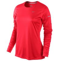 Nike shirt lange mouw Miler action red dames (foto 1)