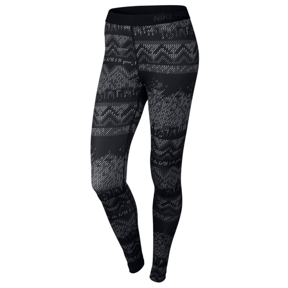 Nike lange tight hyperwarm zwart dames (foto 1)