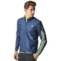 Adidas jack RSP Wind blauw/neon groen heren