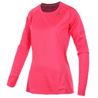 Adidas shirt lange mouw SQ CC Run neon pink dames