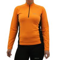 Ektif shirt lange mouw Oranje/zwart dames