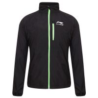 Li-ning jack wind running winter donkergroen/lime heren