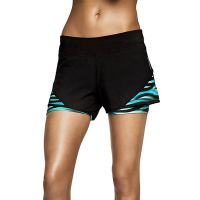 Björn Borg short 2in1 Purva caviar black/blue wave dames (foto 1)