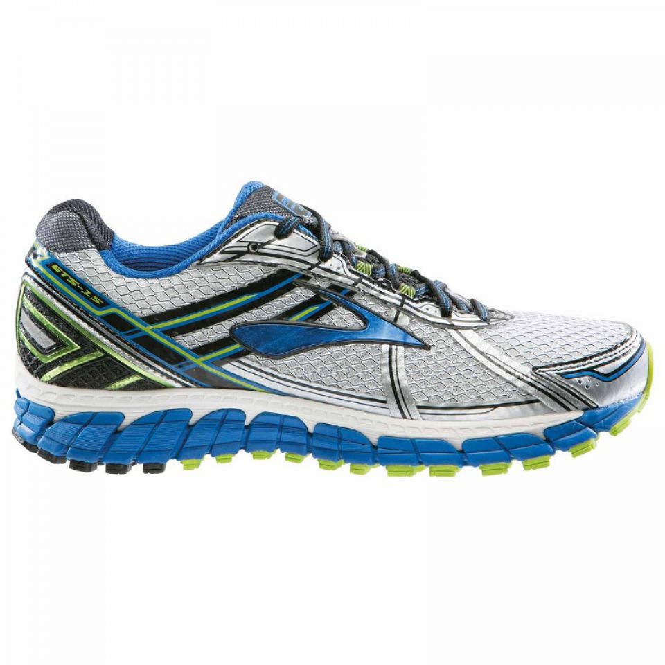 Brooks Adrenaline GTS 15 wit/blauw NARROW heren (foto 1)