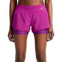 Nike short 2-in-1 Perforated Rival fuchsia dames (foto 1)
