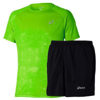 Asics set 2-delig Graphic green/black heren (foto 1)