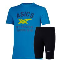 Asics set 2-delig Training blue/black heren (foto 1)
