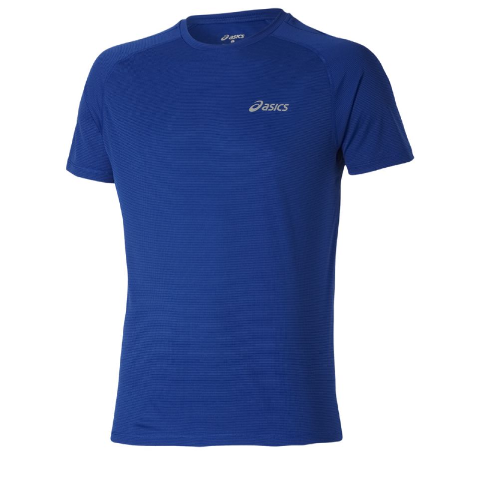 Asics shirt korte mouw Running blauw heren (foto 1)