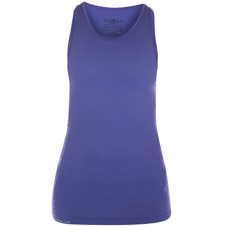 Pure Lime Seamless Tank Top paars dames (foto 1)