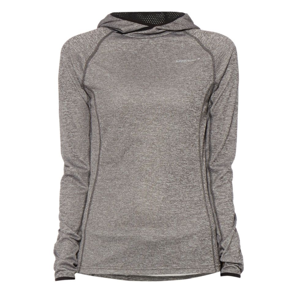 Björn Borg shirt lange mouw Payton hoodie Caviar Black dames (foto 1)