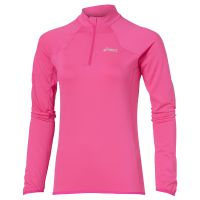 Asics shirt lange mouw 1/2 zip Running pink dames (foto 1)