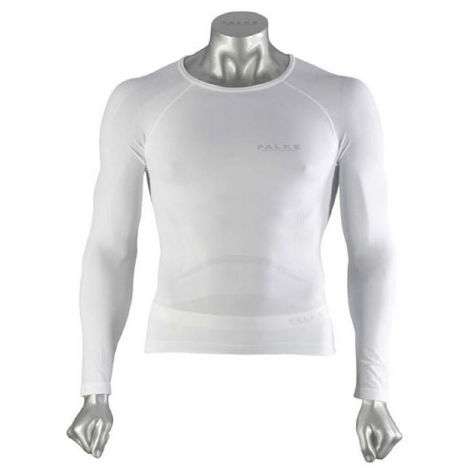 Falke lange mouw Athletic Running fit shirt wit heren (foto 1)