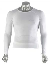 Falke lange mouw Athletic Running fit shirt  wit heren