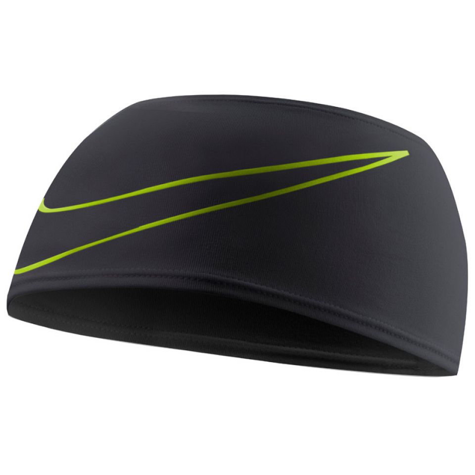 Nike Running Doublewide Headband 3.0 black/volt Unisex (foto 1)