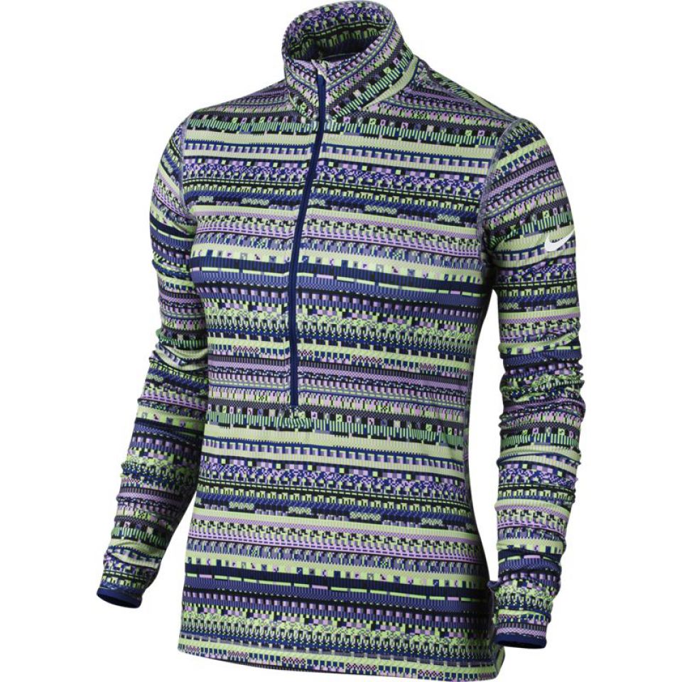 Nike shirt lange mouw Pro Warm 8 Bit half-zip Dames (foto 1)