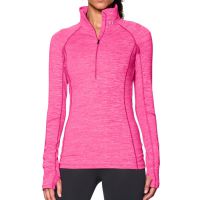 Under Armour shirt lange mouw winter Cozy 1/2zip rebel pink dames (foto 1)