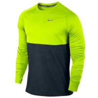 Nike shirt lange mouw Racer neon/black heren