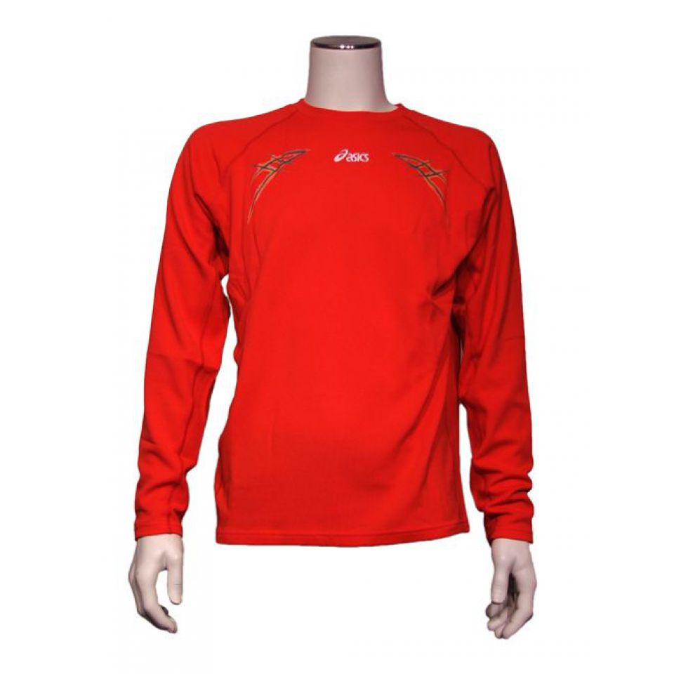 Asics Shirt l/s winter Tokyo rood heren (foto 1)