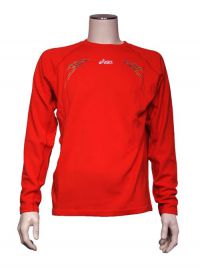 Asics Shirt l/s winter Tokyo rood  heren