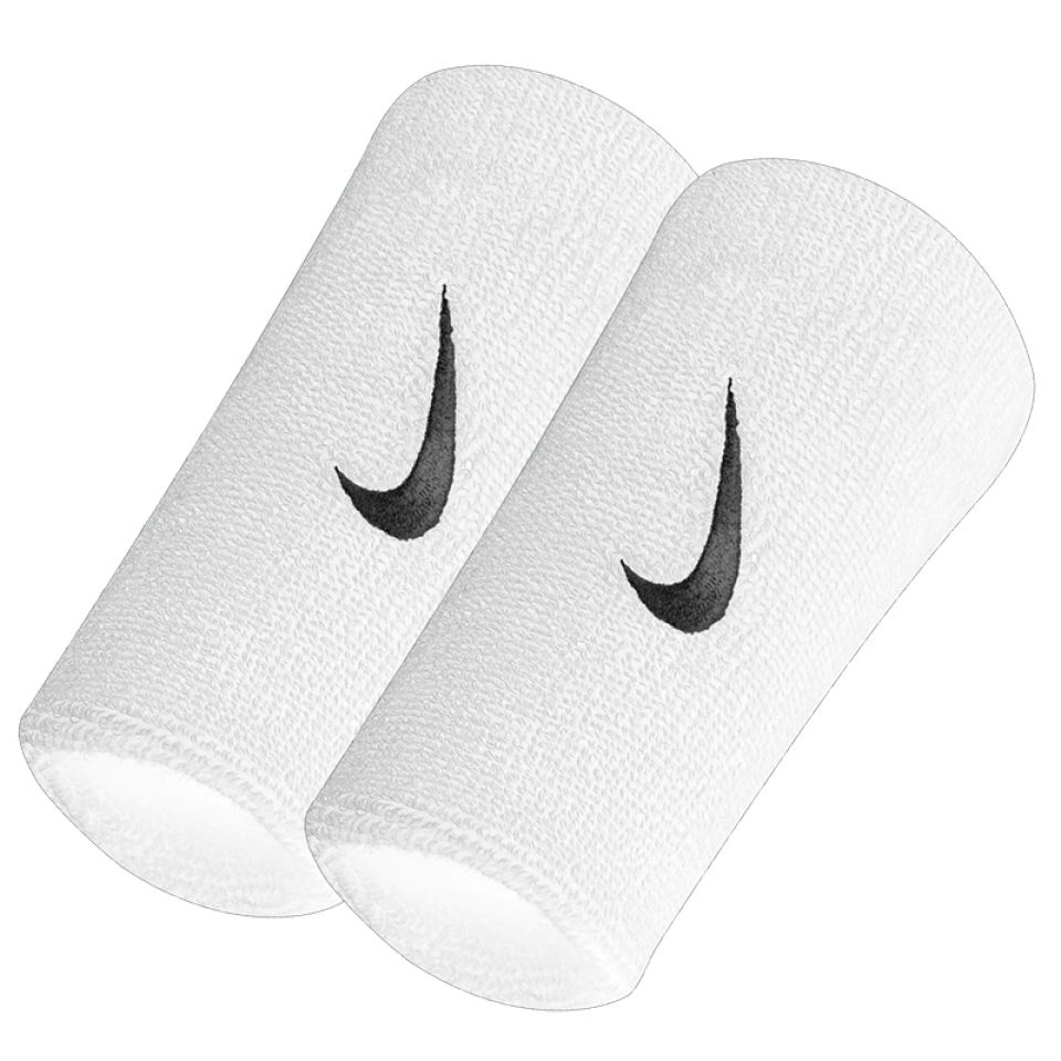 Nike wristbands doublewide wit (foto 1)