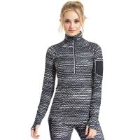 Under Armour shirt lange mouw 1/2 zip Fly Fast black/white dames (foto 1)