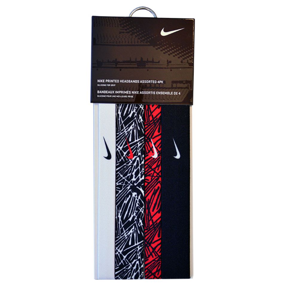 Nike haarband Printed 4 pack assorted dames (foto 1)