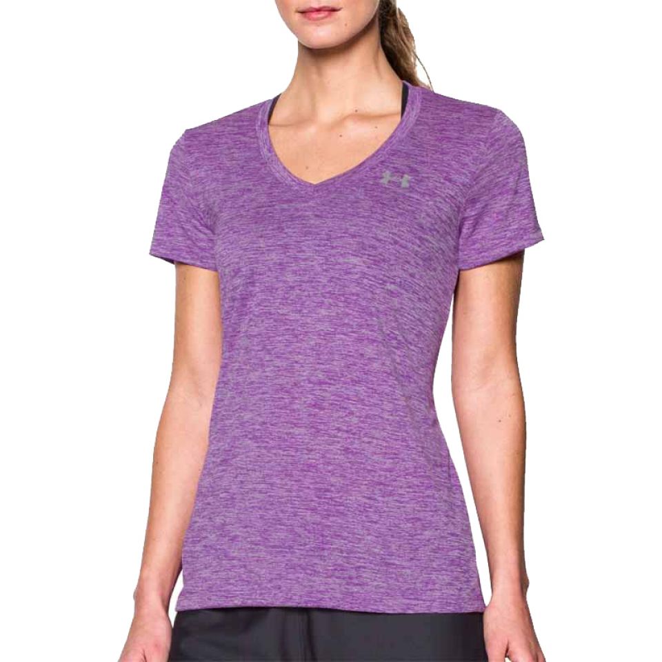Under Armour shirt korte mouw Tech purple dames (foto 1)