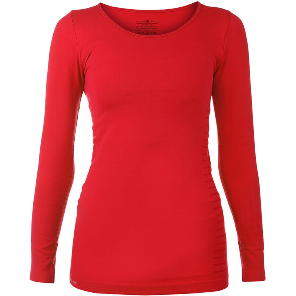 Pure Lime lange mouw seamless rood dames kopen – Dames