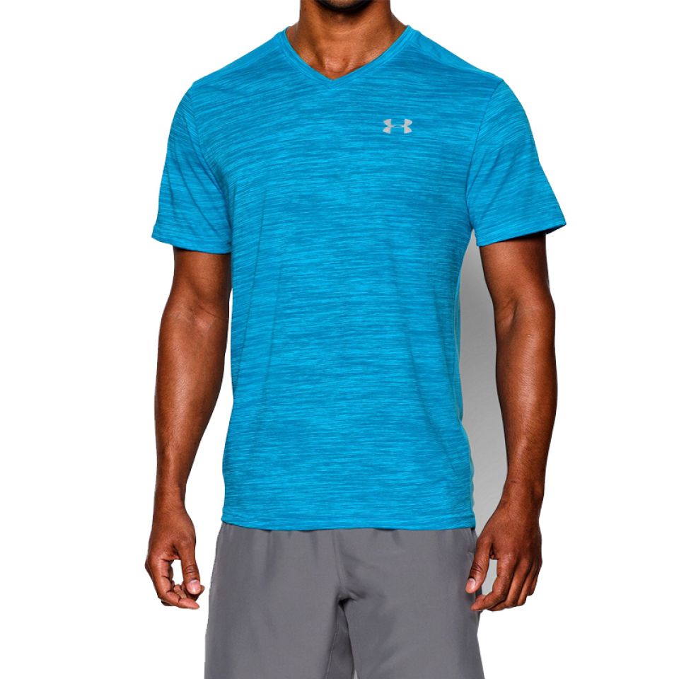 Under Armour shirt korte mouw Streaker electric blue heren