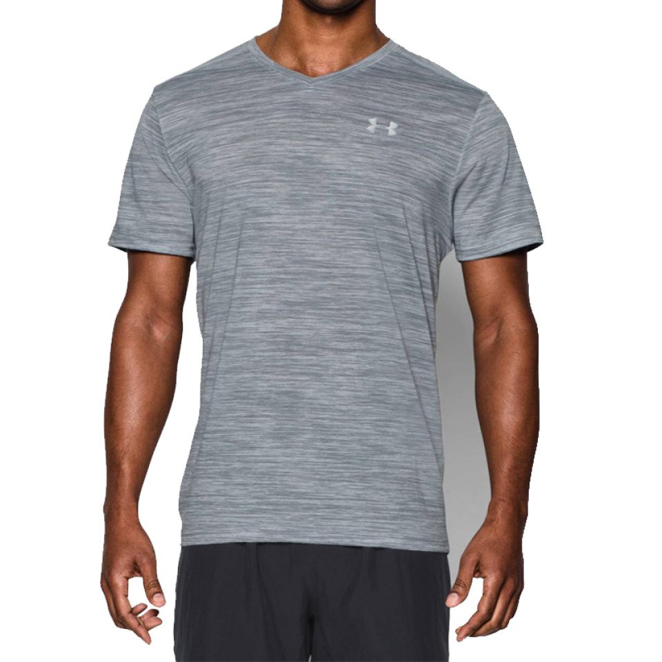 Under Armour shirt korte mouw Streaker grey heren (foto 1)