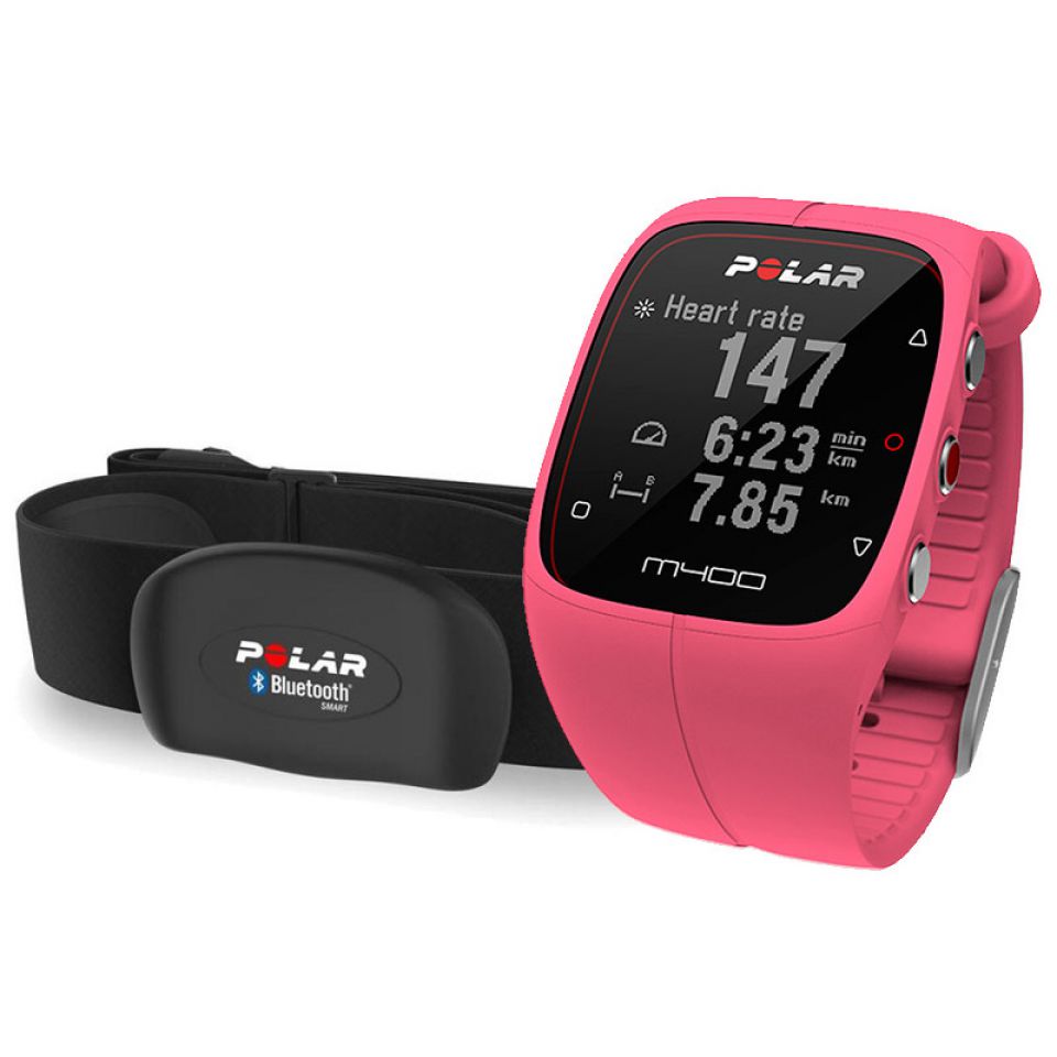 Polar M400 GPS pink HRM Dames (foto 1)