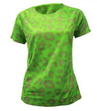 Nike shirt k/m dri-fit groen/cougar dames