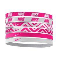 Nike haarband Printed 6 pack pink/white dames