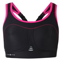 Pure Lime Compression Bra High Impact zwart/roze Dames (foto 1)