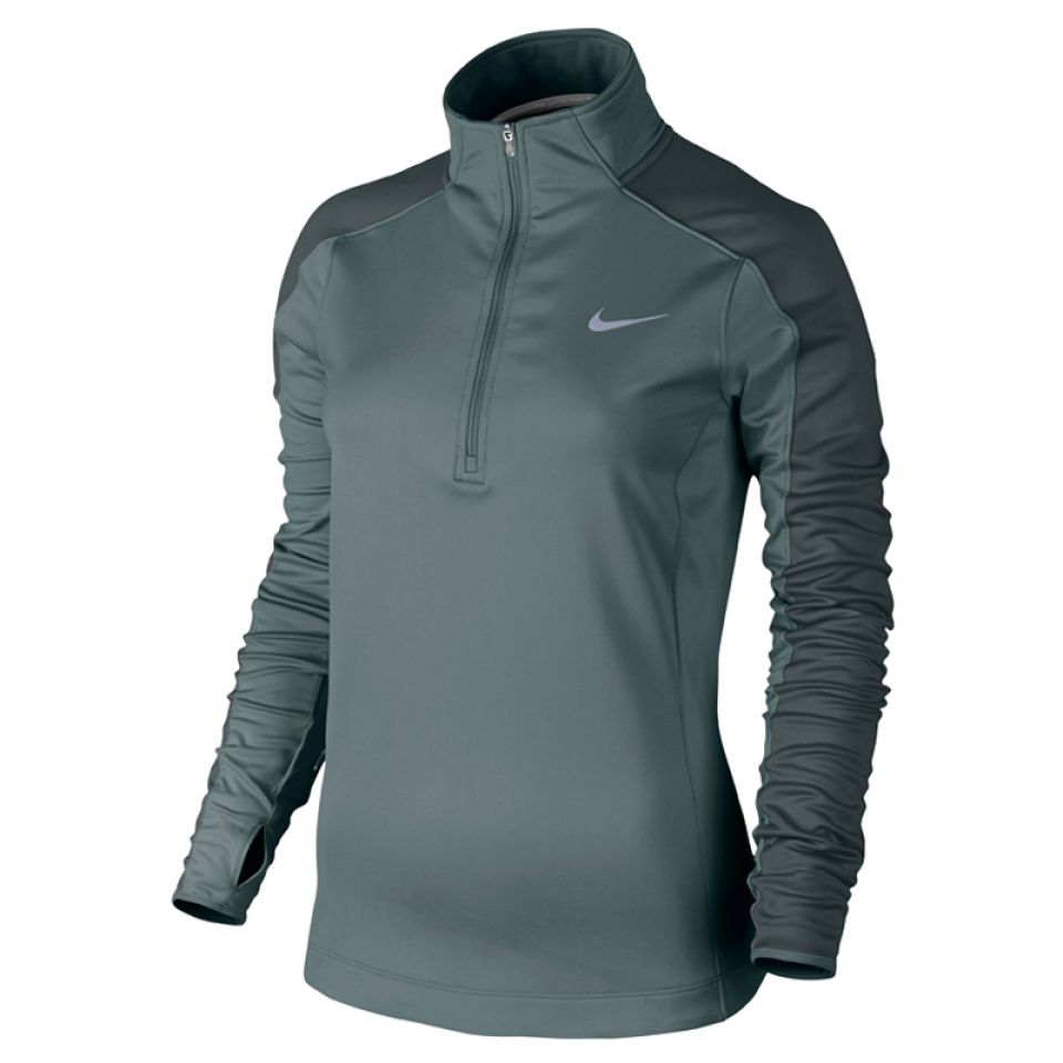 Nike shirt lange mouw winter 1/2 zip heather dames (foto 1)