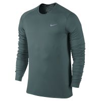 Nike shirt lange mouw Miler heather heren (foto 1)