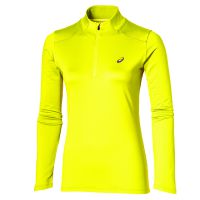 Asics shirt lange mouw 1/2 zip Ess. sulphur spring dames